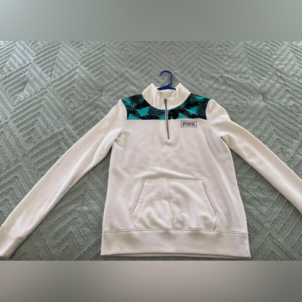 Victoria’s Secret PINK Quarter Zip Pullover (size S)